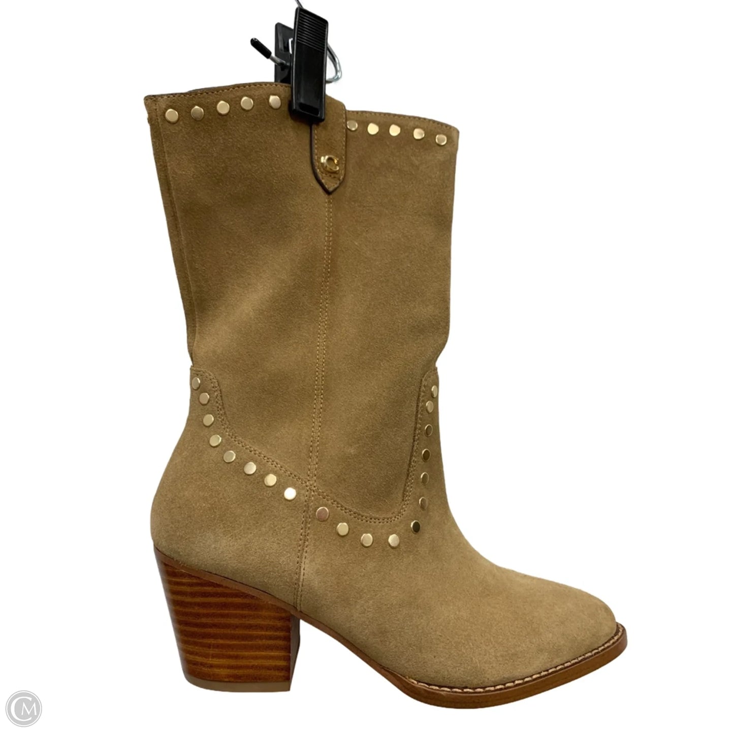 Boots Designer By Coach In Tan, Size: 6