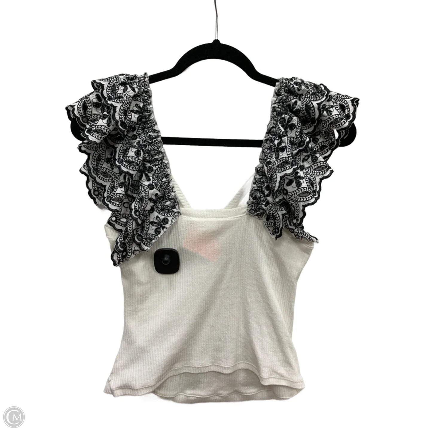 Tank Top By Anthropologie In White, Size: M