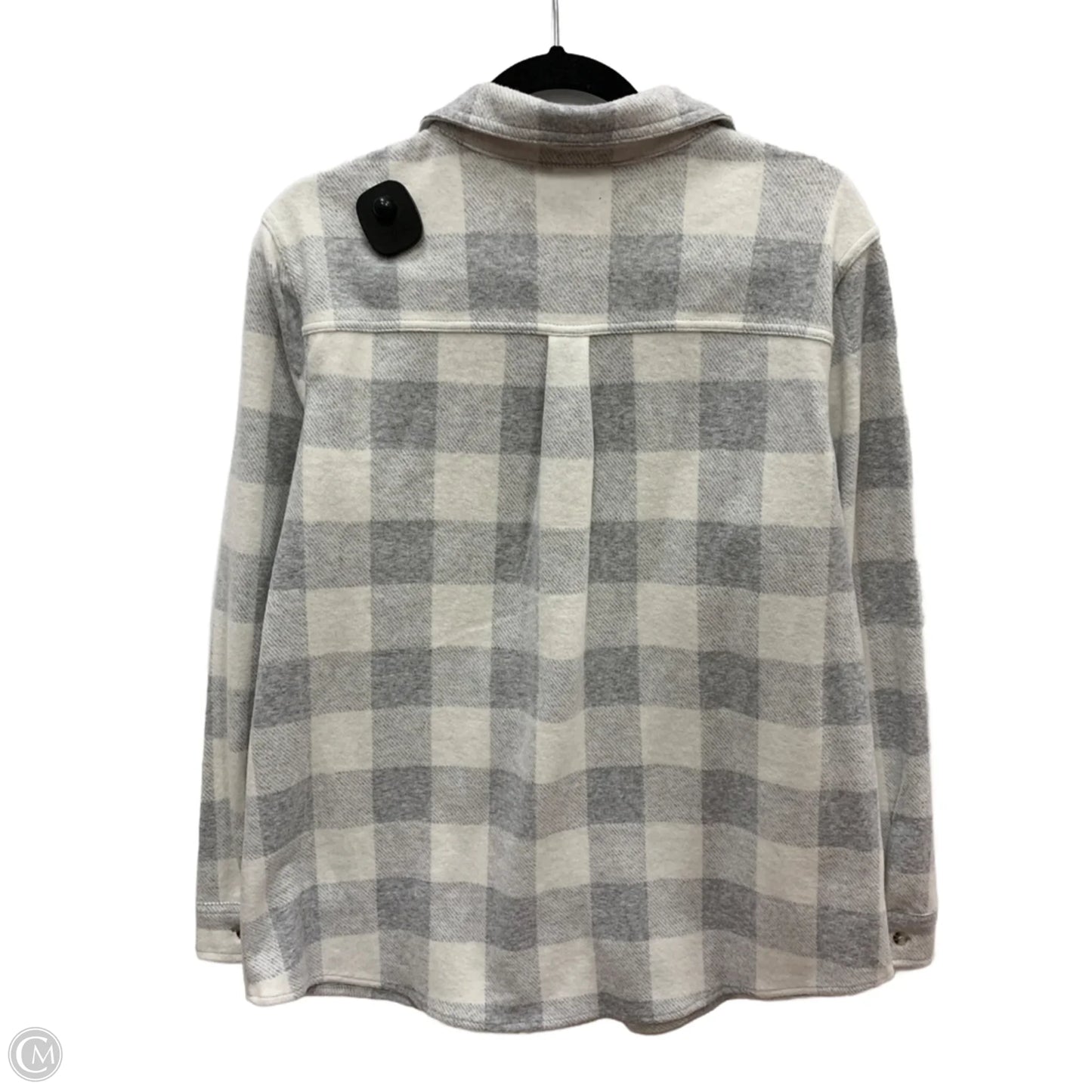 Jacket Shirt By Members Mark In Plaid Pattern, Size: L