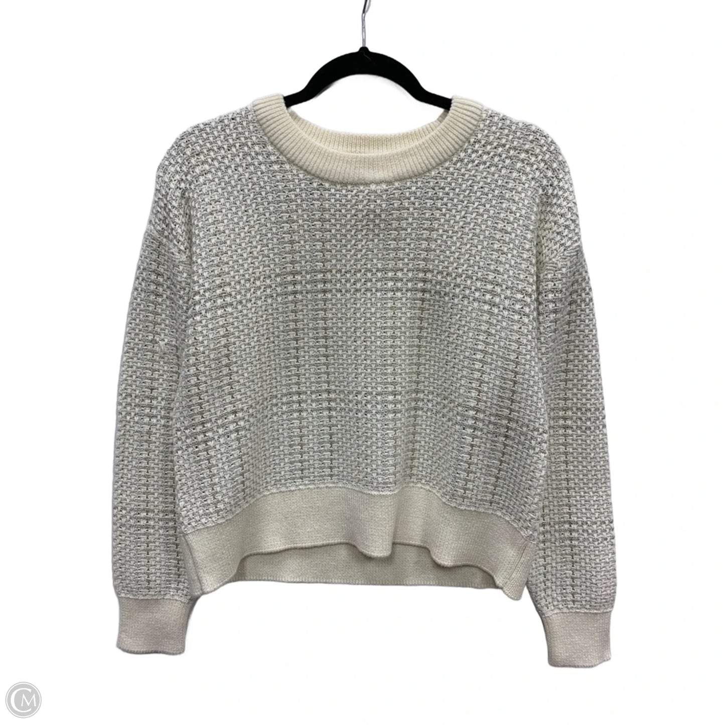 Sweater By Michael By Michael Kors In Cream & Silver, Size: Xs