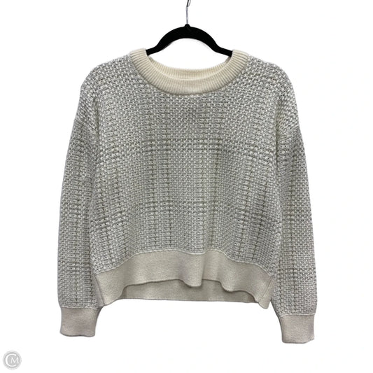 Sweater By Michael By Michael Kors In Cream & Silver, Size: Xs