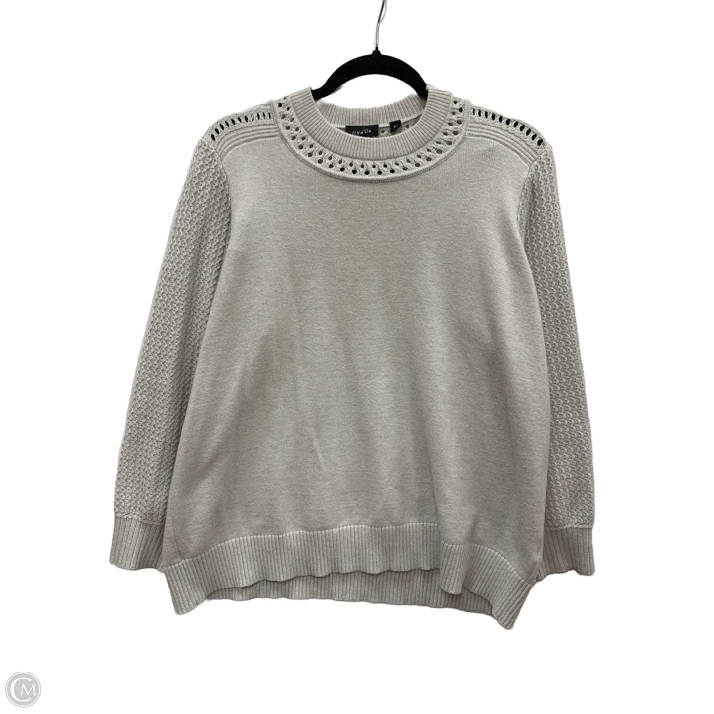 Sweater By Cyrus In Grey, Size: 1x