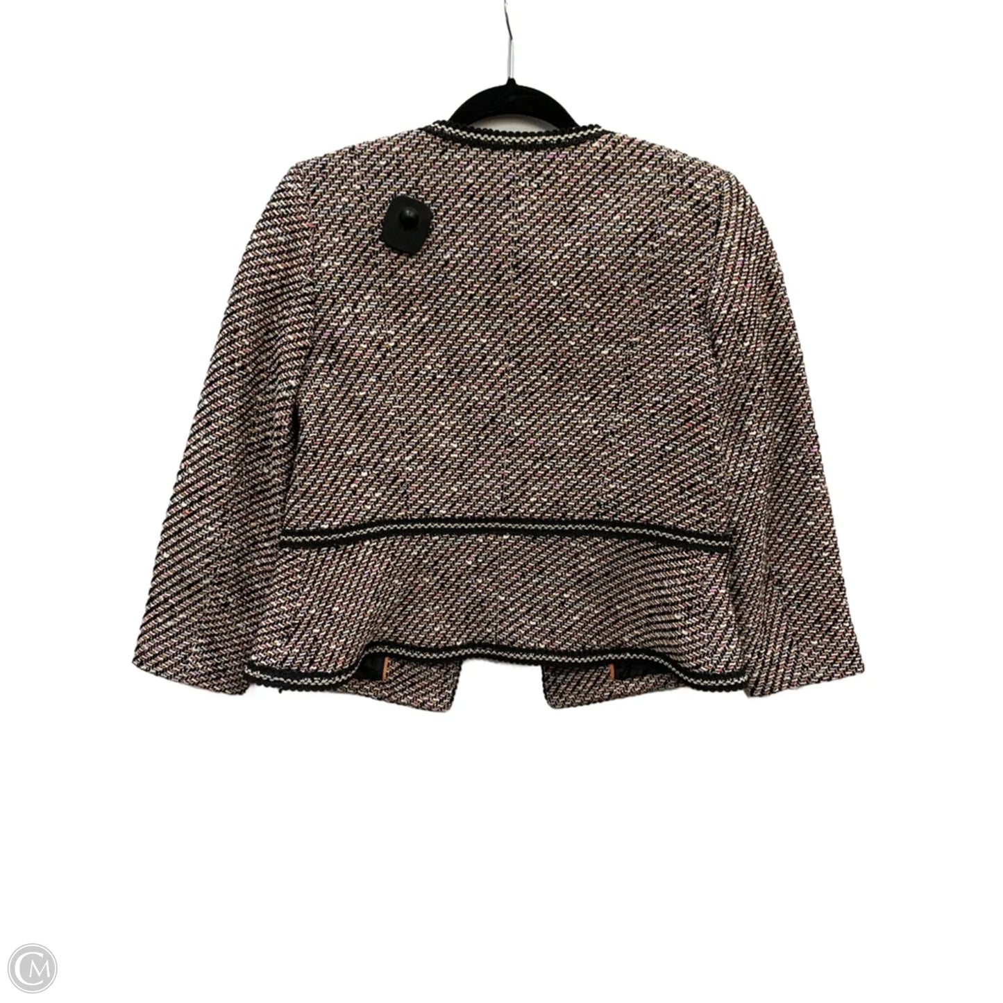 Skirt Suit 2pc By Talbots In Black & Orange, Size: 2