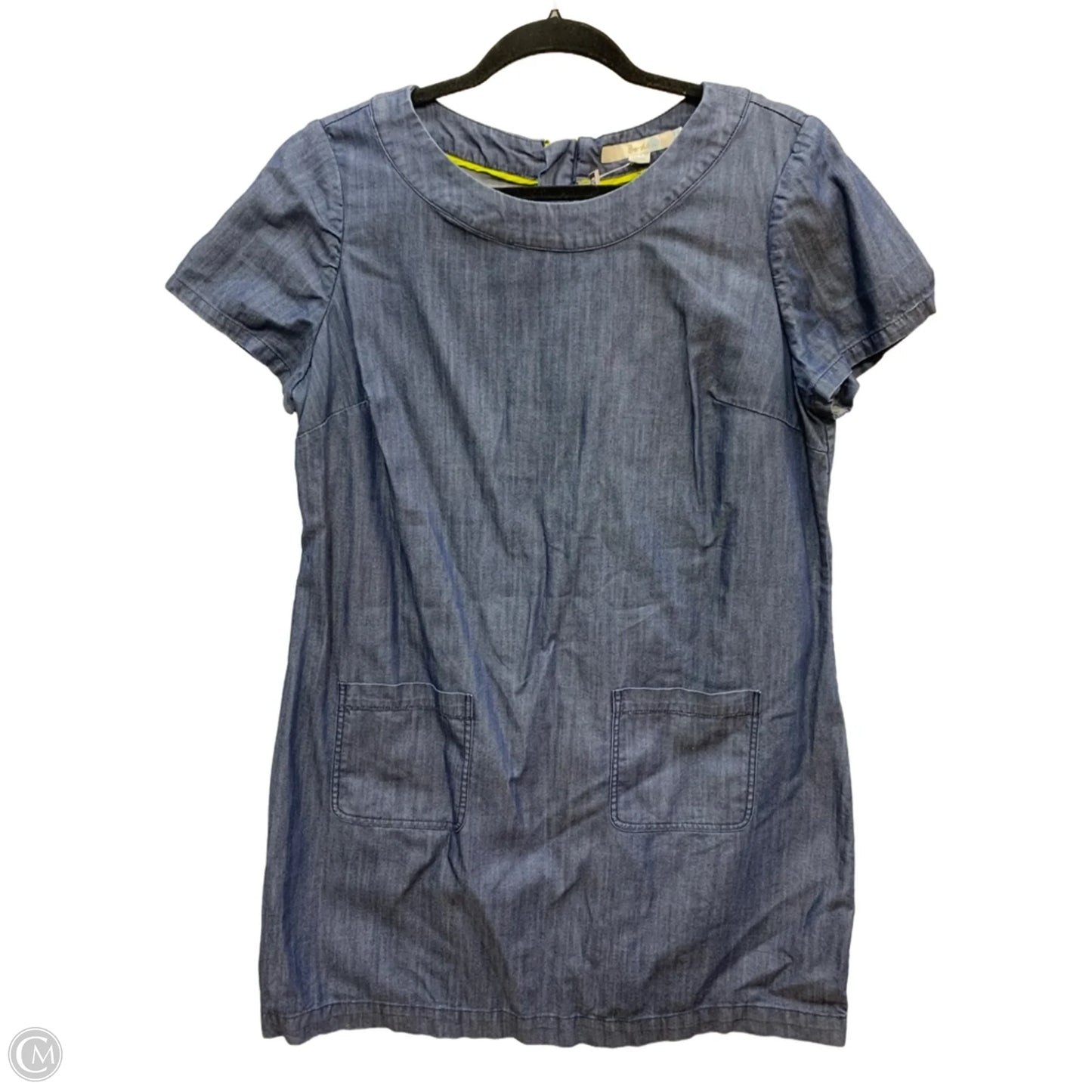 Dress Casual Midi By Boden In Blue Denim, Size: 14p