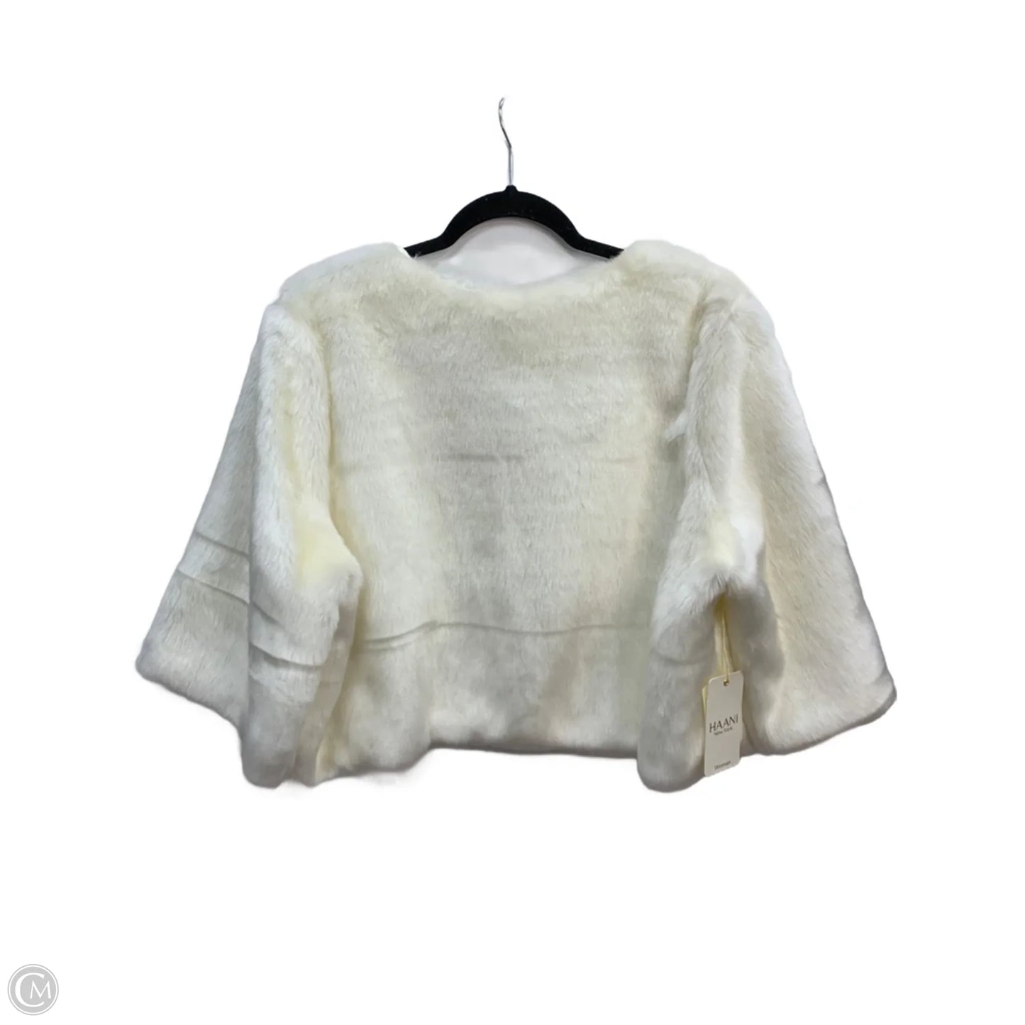 Coat Faux Fur & Sherpa By Haani In Cream, Size: 2x