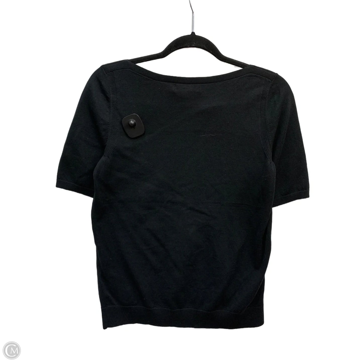 Sweater Short Sleeve By Banana Republic In Black, Size: S