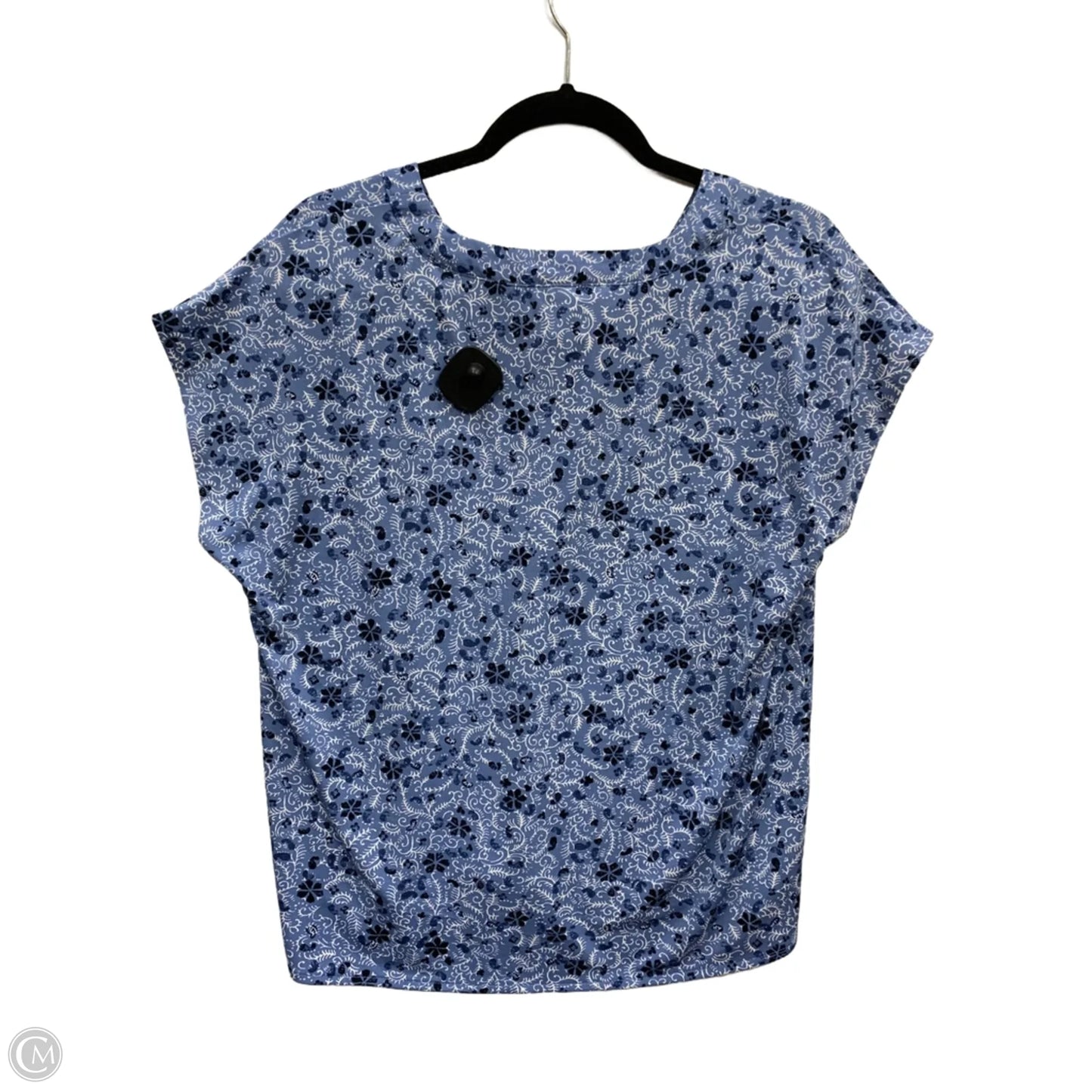 Top Short Sleeve By Ann Taylor In Blue, Size: S
