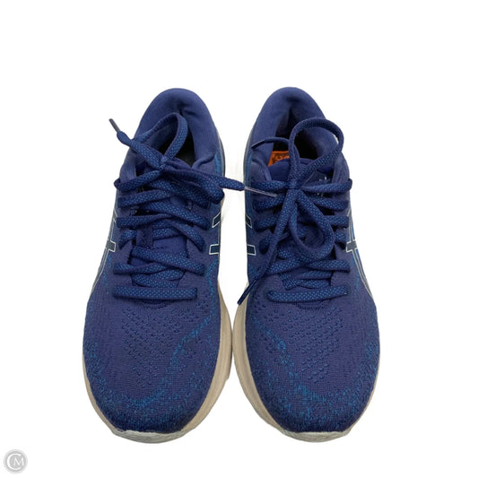 Shoes Athletic By Asics In Blue & Cream, Size: 6.5