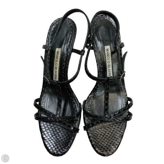 Shoes Luxury Designer By Manolo Blahnik In Black, Size: 6