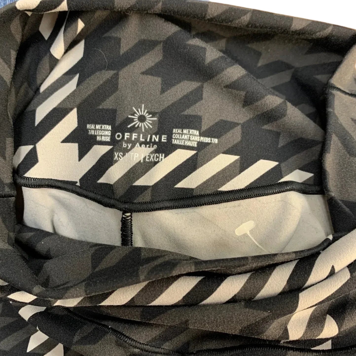 Athletic Leggings By Offline In Black & Grey, Size: Xs