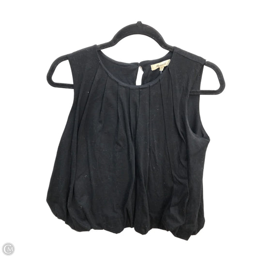 Blouse Sleeveless By Madewell In Black, Size: Xs