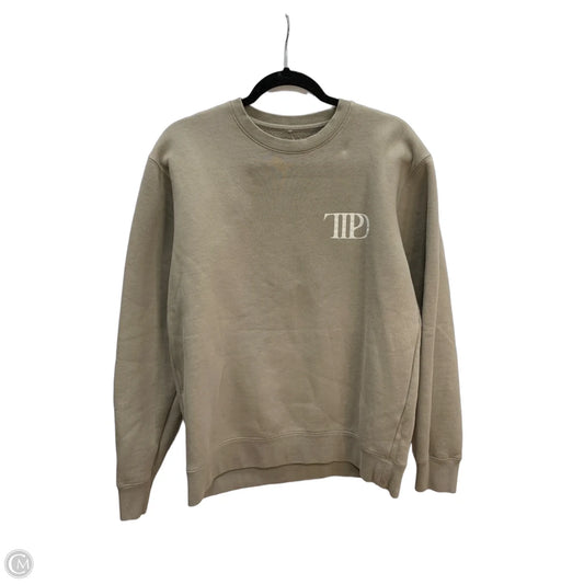 Sweatshirt Crewneck By Taylor In Tan, Size: M