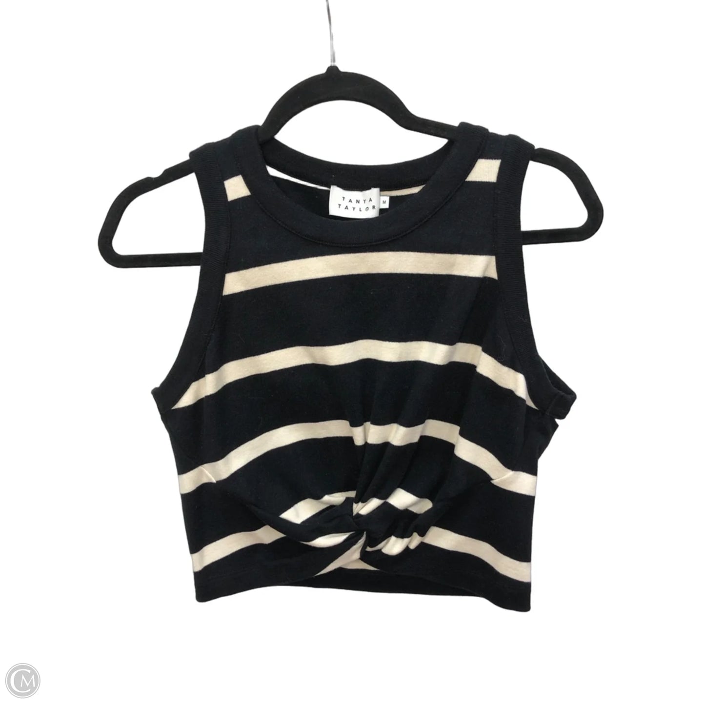 Tank Top By Cma In Black & Cream, Size: M