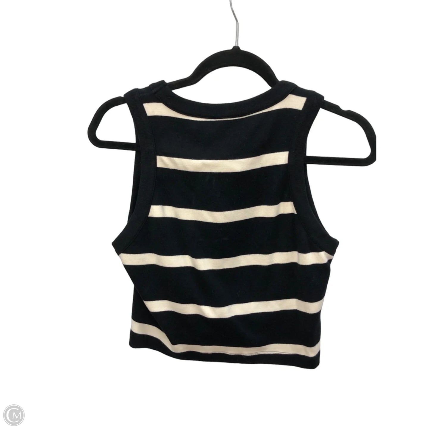 Tank Top By Cma In Black & Cream, Size: M