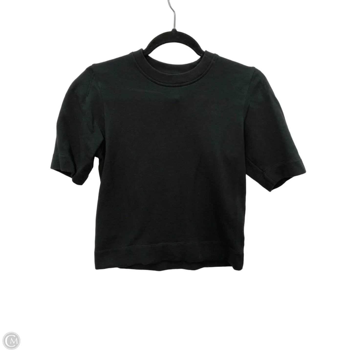 Blouse Short Sleeve By Everlane In Black, Size: S