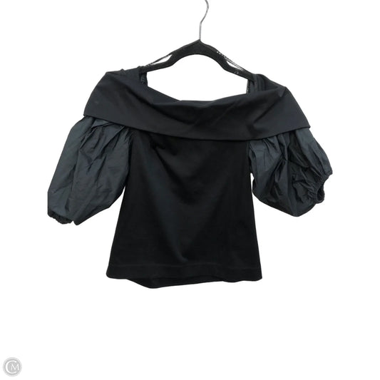 Blouse Short Sleeve By Cma In Black, Size: Xs
