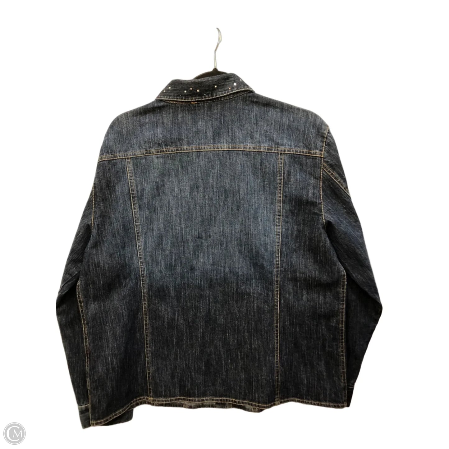 Jacket Denim By Chicos In Blue Denim, Size: 8