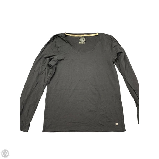 Top Long Sleeve Basic By Lucky Brand In Black, Size: Xl
