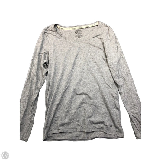 Top Long Sleeve Basic By Lucky Brand In Grey, Size: Xl