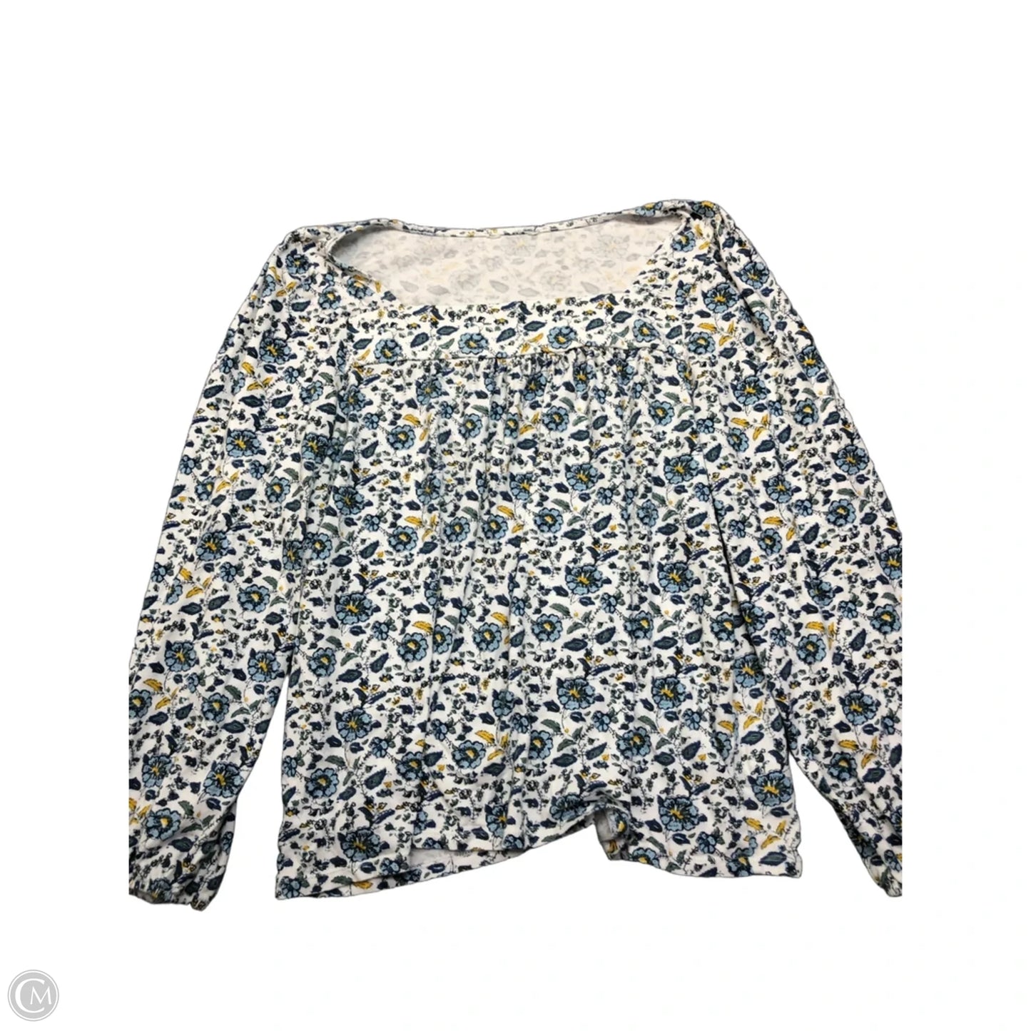 Blouse Long Sleeve By Clothes Mentor In Floral Print, Size: Xl