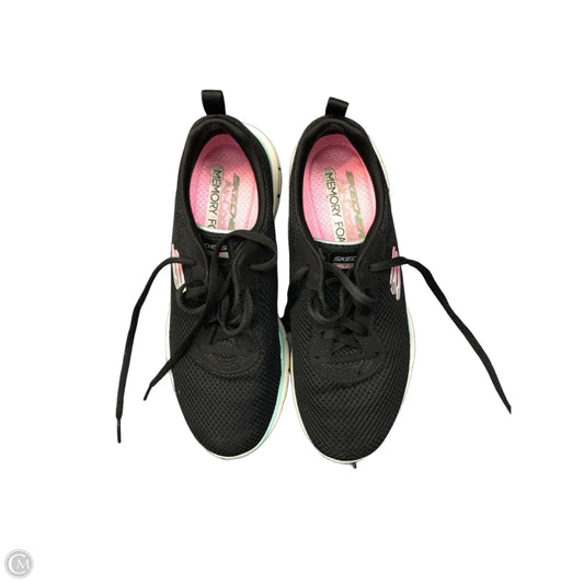 Shoes Sneakers By Skechers In Black & Blue, Size: 6