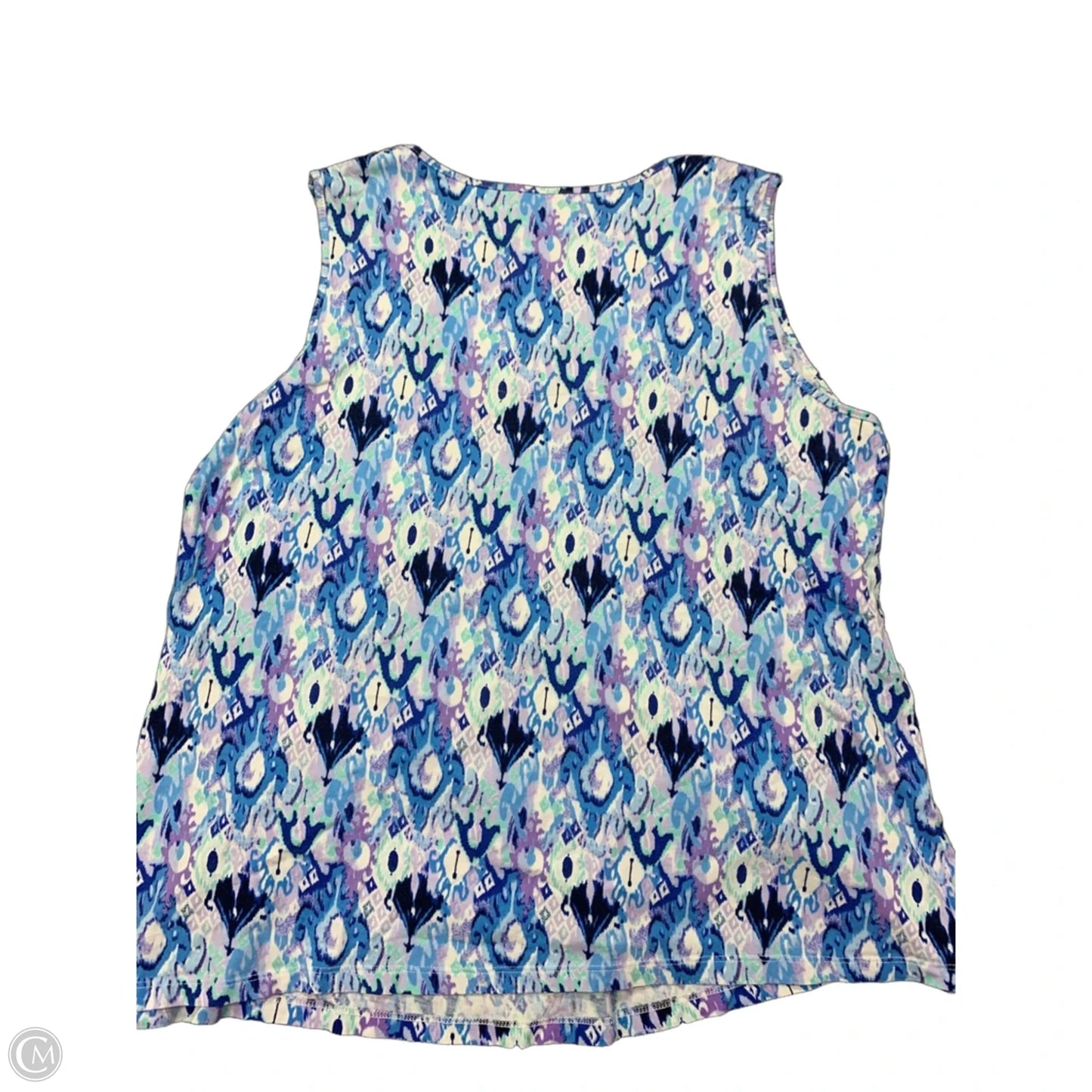 Tank Top By Charter Club In Blue & Purple, Size: 1x