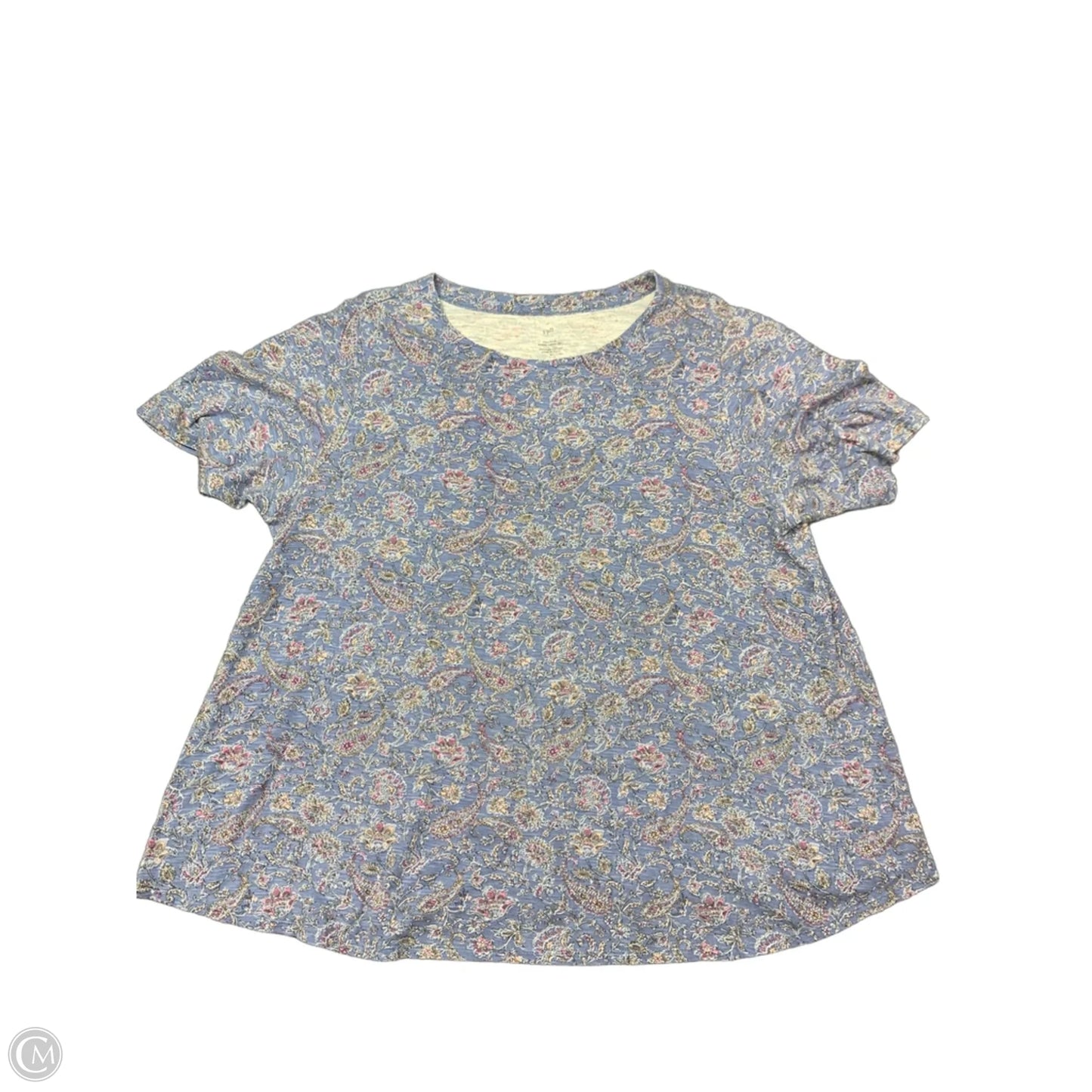Top Short Sleeve By J. Jill In Blue, Size: Xl