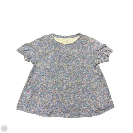 Top Short Sleeve By J. Jill In Blue, Size: Xl