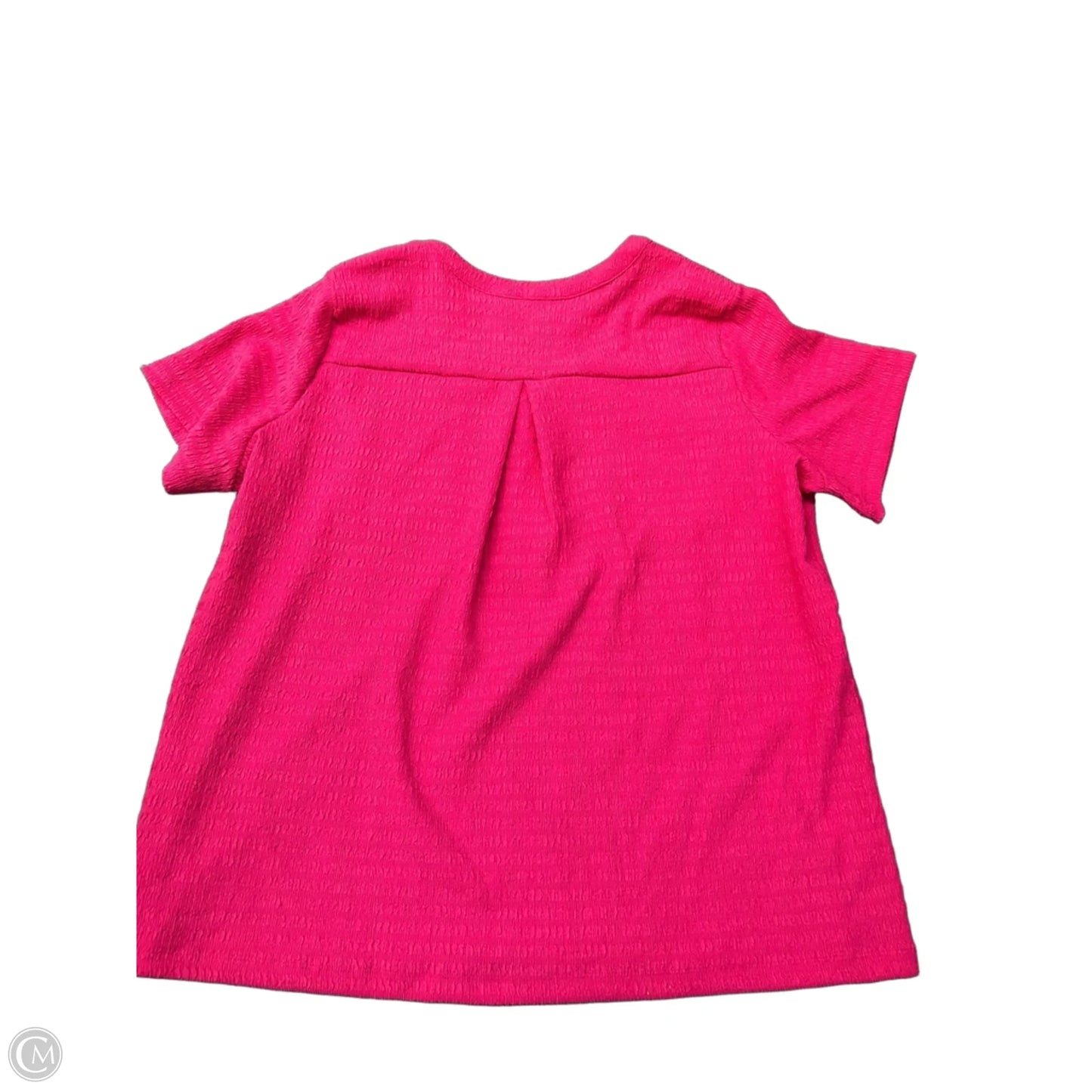 Top Short Sleeve By Anne Klein In Pink, Size: Xl