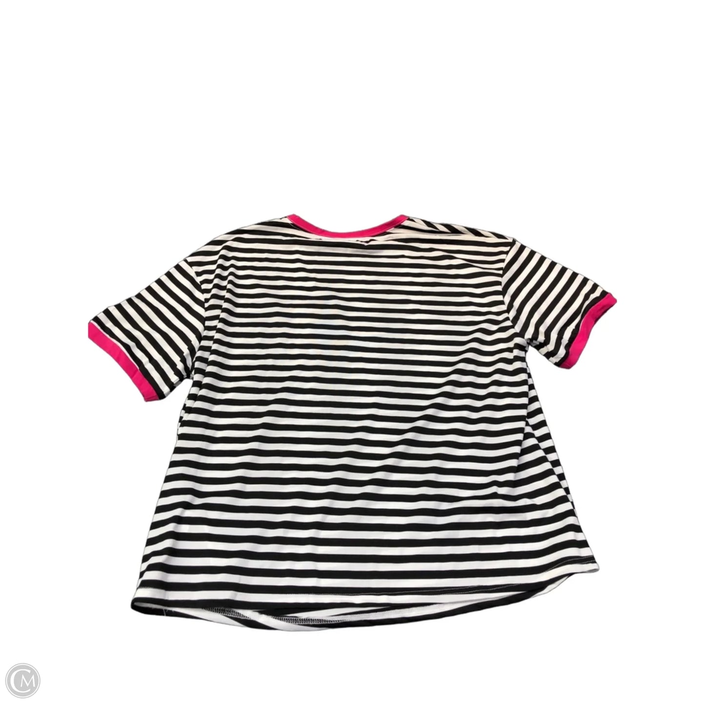 Top Short Sleeve By Shein In Striped Pattern, Size: 2x