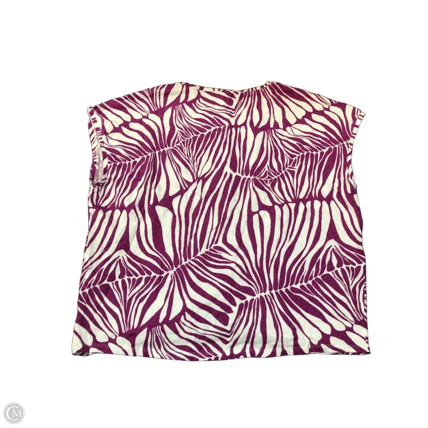 Tank Top By Chicos In Purple & White, Size: Xl