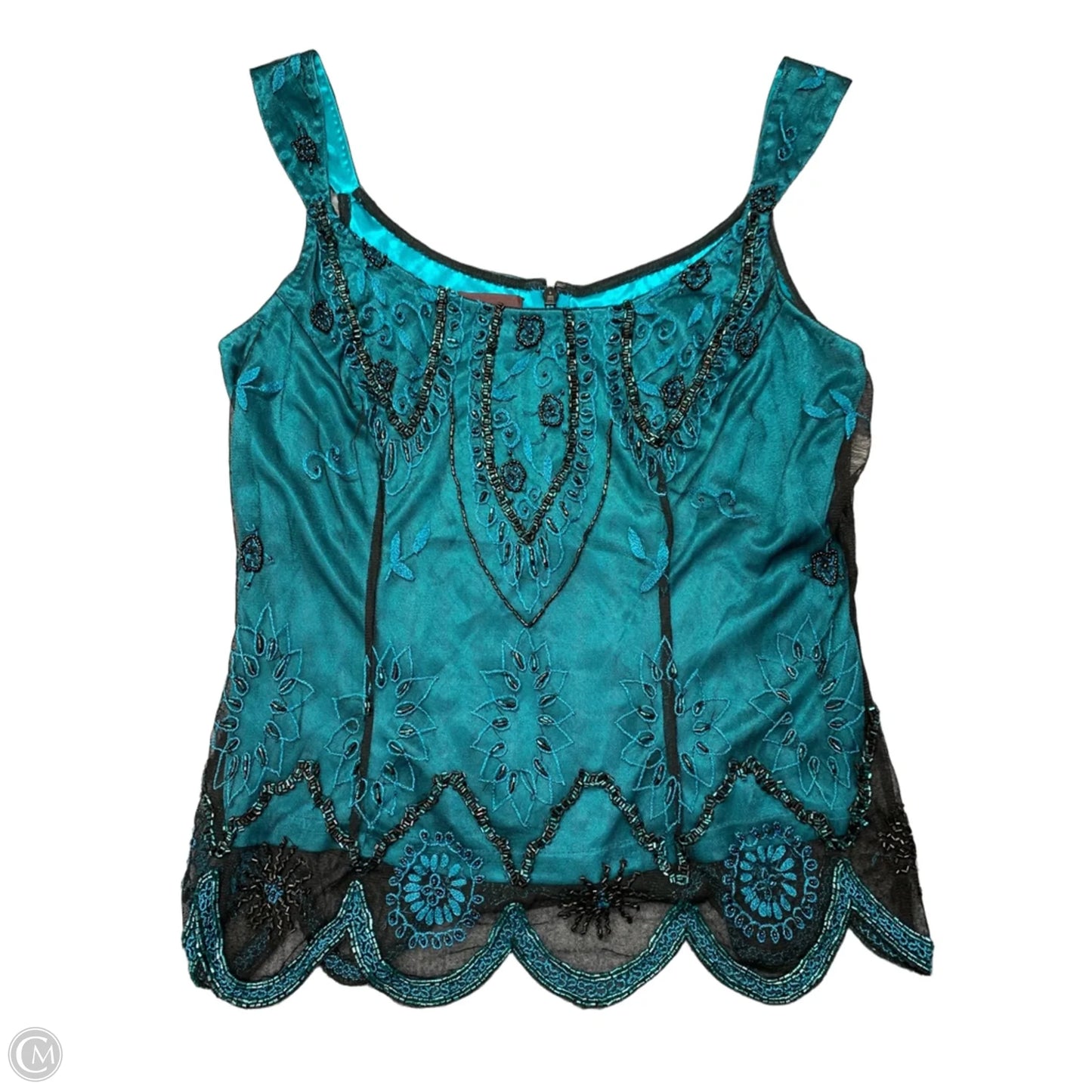Tank Top By Marina In Teal, Size: M
