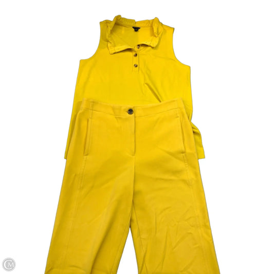 Pants Set 2pc By Ann Taylor In Yellow, Size: M