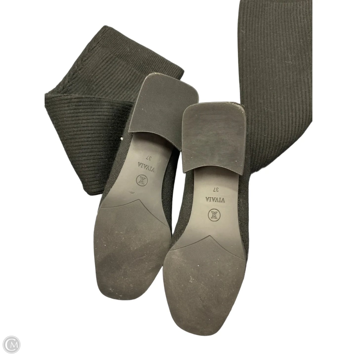 Boots Mid-calf Flats By Vivaia In Black, Size: 6.5