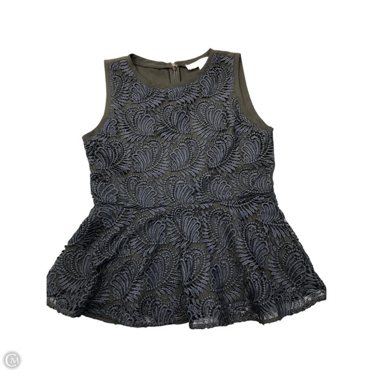 Top Sleeveless By Loft In Black, Size: 0