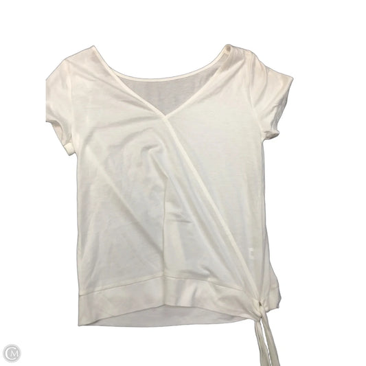 Top Short Sleeve Basic By Loft In White, Size: Xs