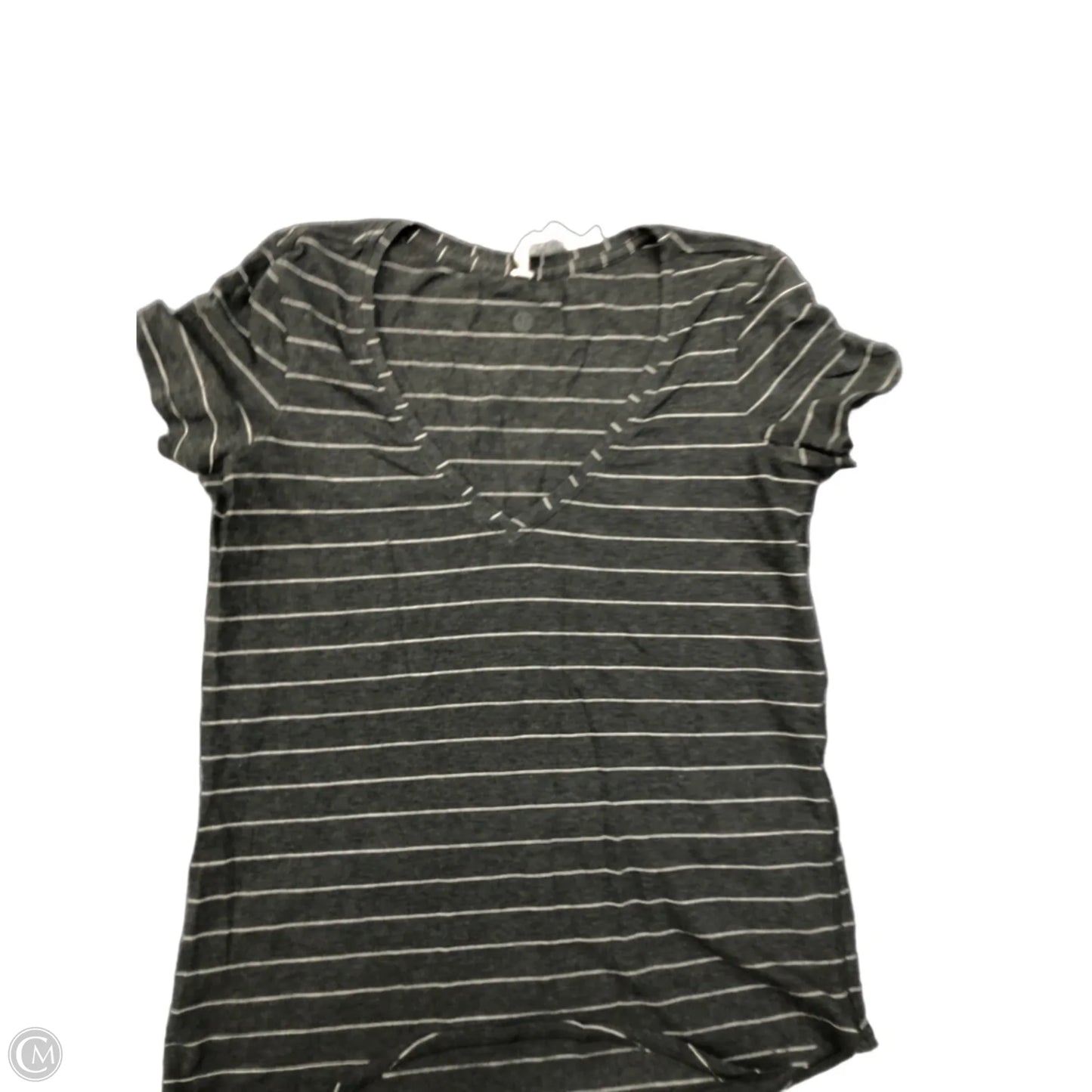 Top Short Sleeve By Lululemon In Grey, Size: 4
