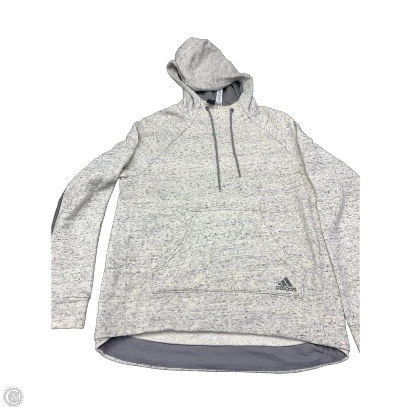 Sweatshirt Hoodie By Adidas In White, Size: S
