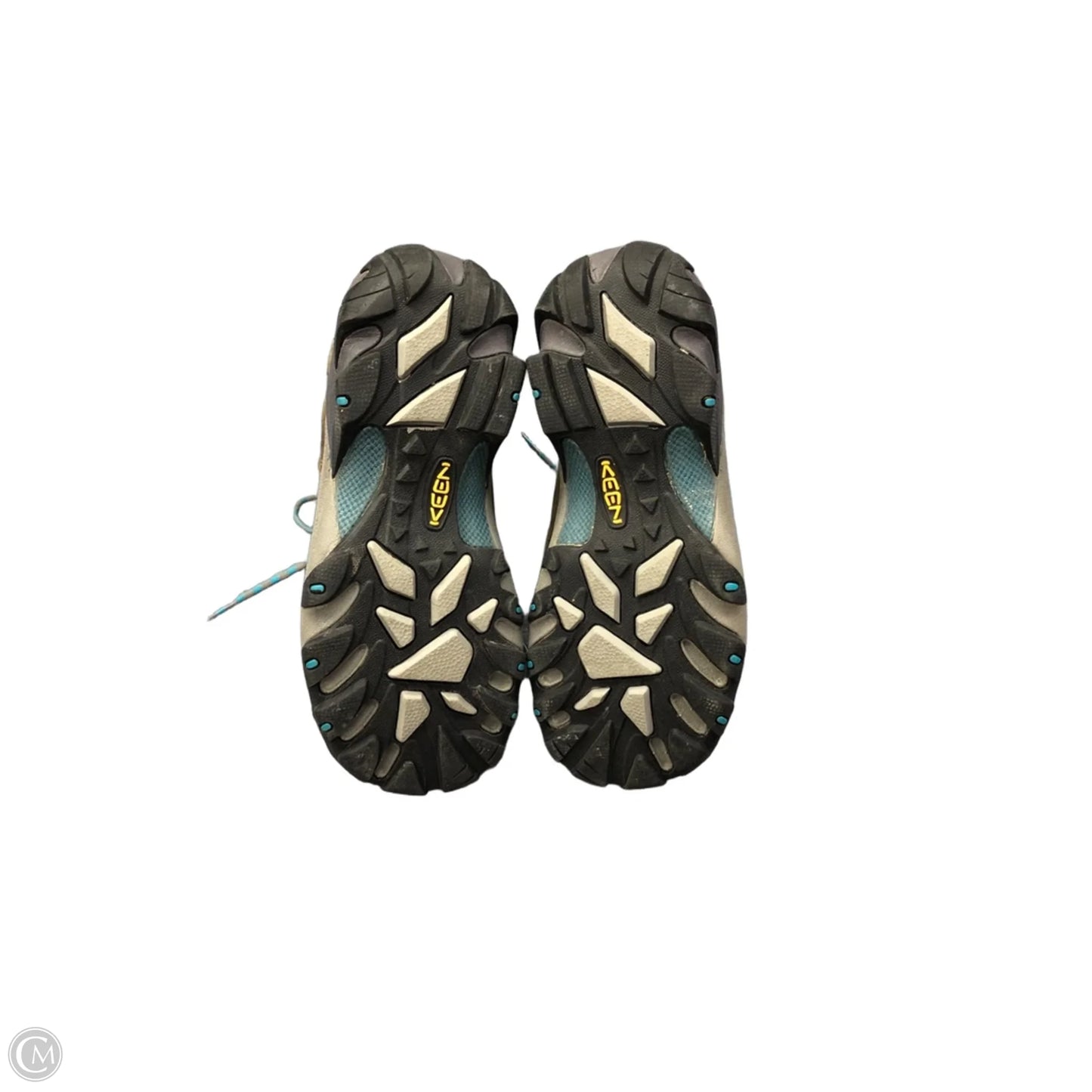 Boots Hiking By Keen In Blue & Brown, Size: 8.5