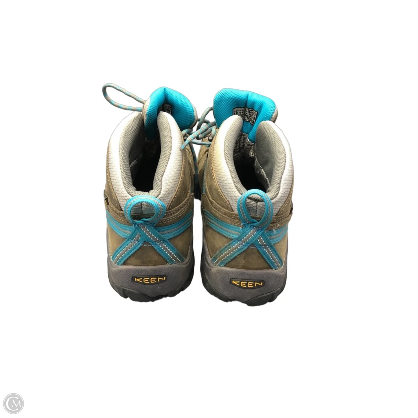 Boots Hiking By Keen In Blue & Brown, Size: 8.5