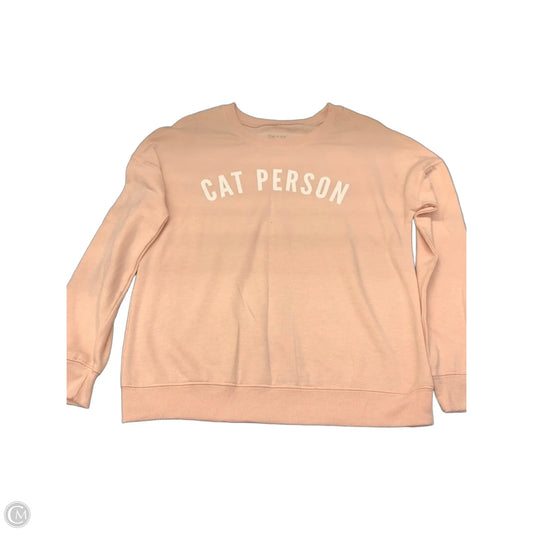 Sweatshirt Collar By Zoe And Liv In Pink, Size: M
