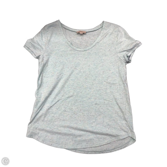Top Short Sleeve By Loft In Blue, Size: M