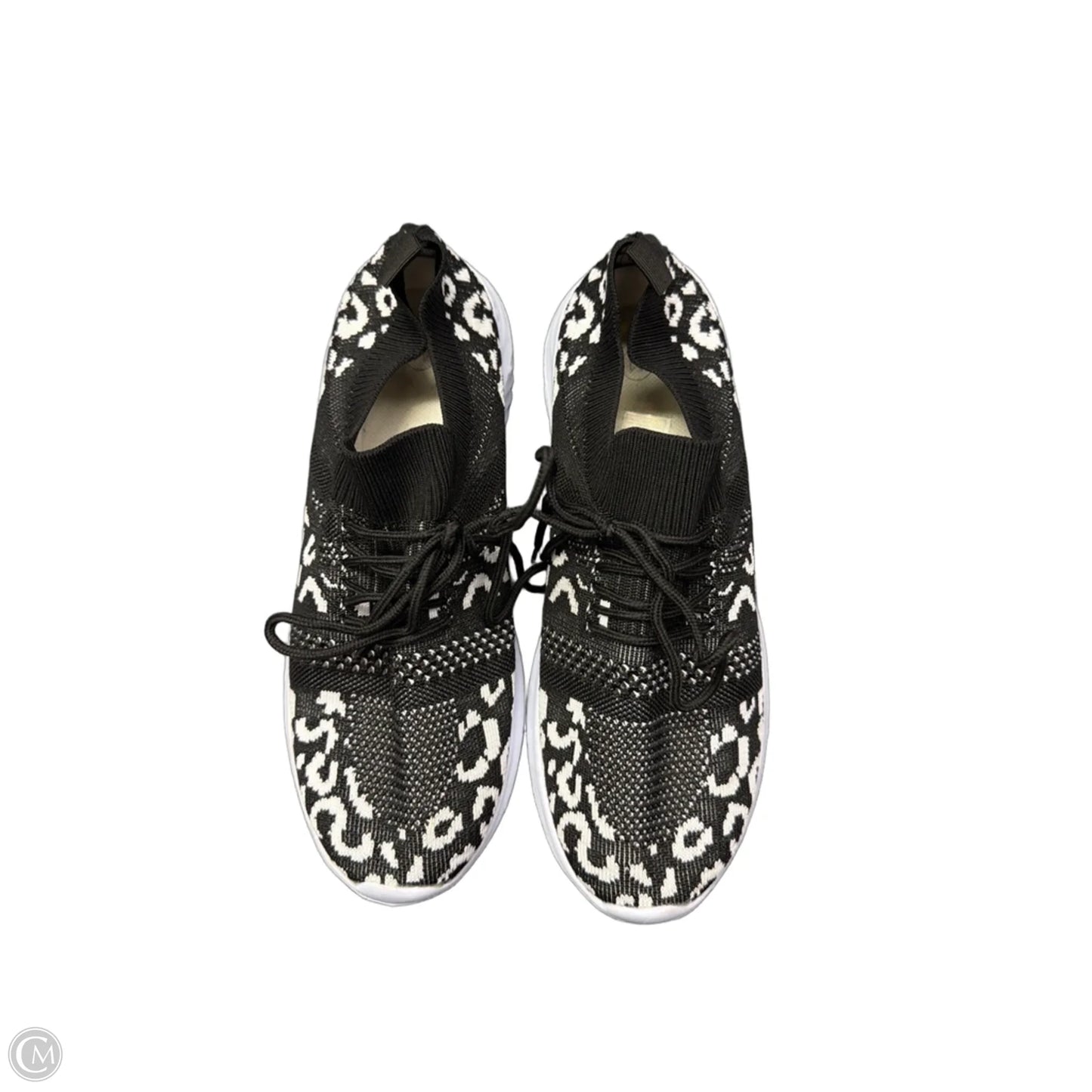 Shoes Athletic By Clothes Mentor In Black & White, Size: 10