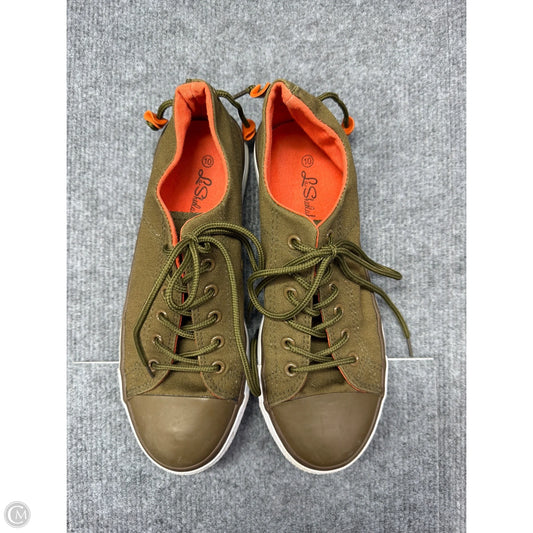 Shoes Sneakers By Clothes Mentor In Green, Size: 10