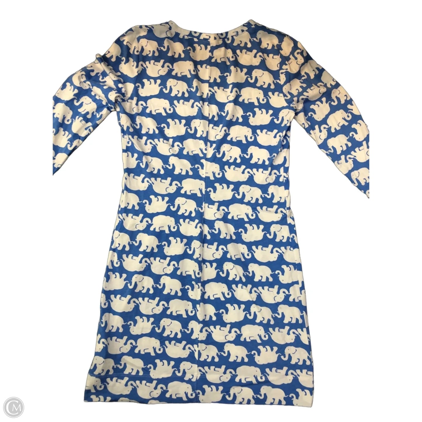 Dress Designer By Lilly Pulitzer In Blue & White, Size: M