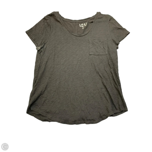 Top Short Sleeve Basic By Loft In Black, Size: M