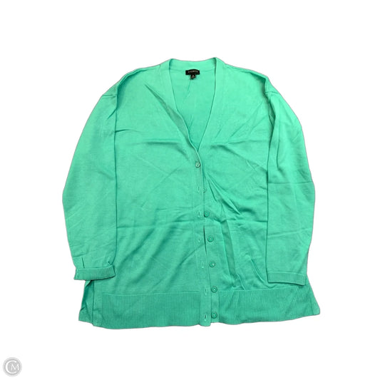 Sweater Cardigan By Talbots In Green, Size: M