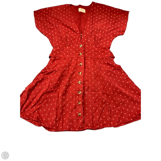Dress Casual Short By Marine Layer In Red & White, Size: Xs