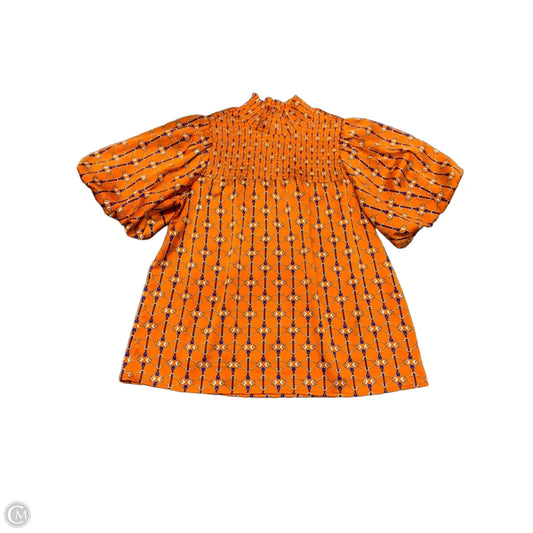 Blouse Short Sleeve By Thml In Orange, Size: Xs