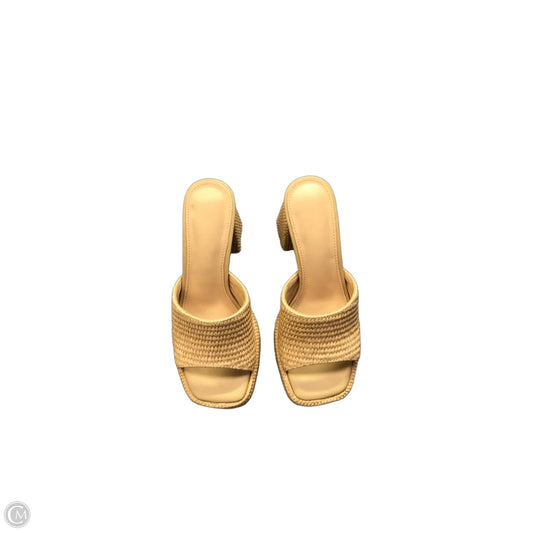 Shoes Heels Block By Clothes Mentor In Tan, Size: 7